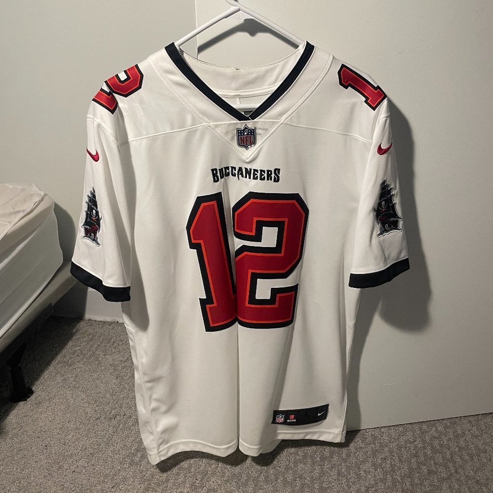 Men's Tampa Bay Buccaneers Tom Brady Nike White Game Jersey